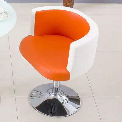 Negotiation Chair Swivel Height-Adjustable Single Small Armchair - 10