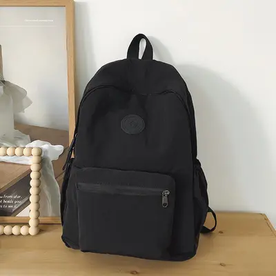 2024 Bergsteiger Reise Neuer koreanischer Stil Schulrucksack Schüler Rucksack Gymnasialschüler Mittelschüler Einfarbiger einfacher Rucksack - 6