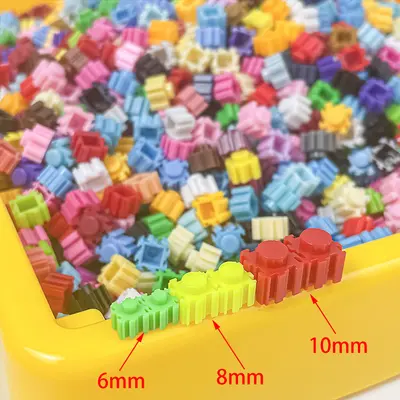 6 mm Kare Mini Yapı Blokları, Yaratıcı DIY Seti, Kilo Satışı - 5