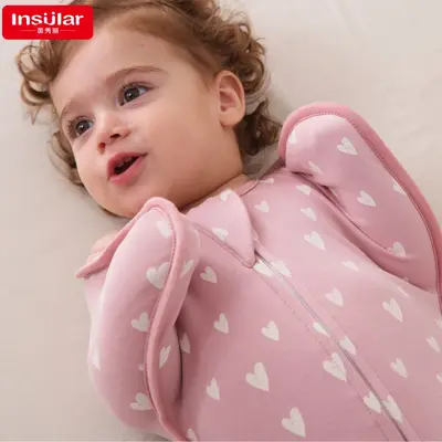 Vierjahreszeiten-Baby-Pucksack-Decke gegen Schreckreflex, Neugeborenen-Wickeldecke, Babypuckdecke, Anti-Strampel-Decke, Schlafsack-Wickeltuch