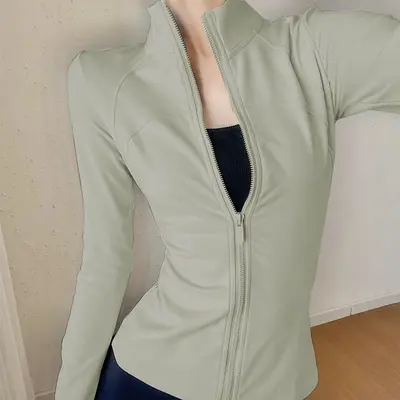 Damen-Sportjacke mit Fleecefutter, Langarm, schnelltrocknend - 8