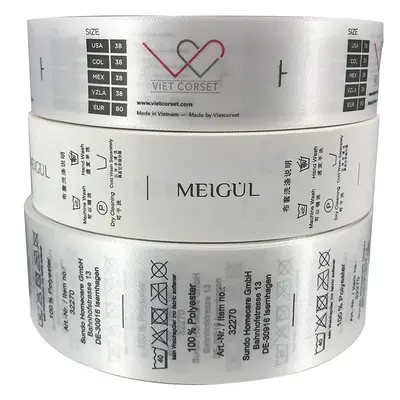 Washable label synthetic ribbon polyester ribbon washable label cotton ribbon fabric label underwear washable label colorful wash washable label