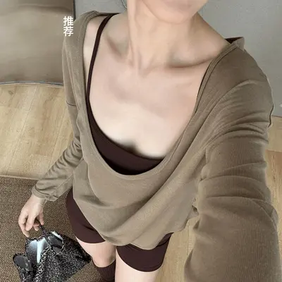 Damen-Langarm-Yoga-Überwurf, Plus Size, Herbst - 1