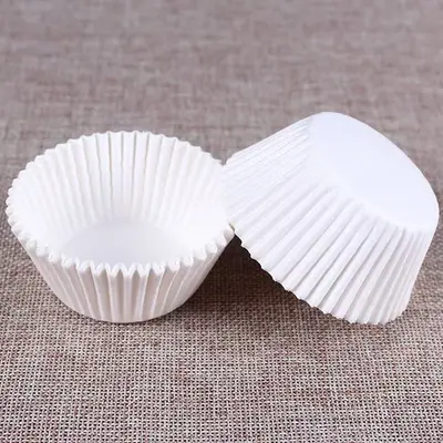 100 adet saf renk pişirme yağı kağıdı büyük kar meiniang kek fincan tek kullanımlık muffin kağıt tepsisi - 7