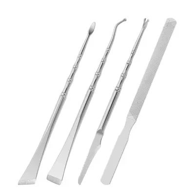 Titanyum pedikür bıçak seti, renkli, 7 parça - 7