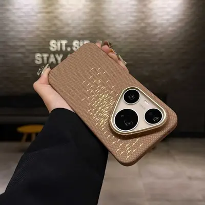 Huawei Pura 80 Pro Max ve Pura 70 için Kevlar Manyetik Mat Sert Telefon Kılıfı