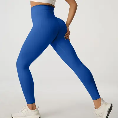 Pfirsich-Po Yoga-Leggings, hohe Taille, schnelltrocknend, Damen - 10