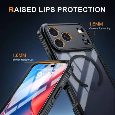 Transparente magnetische Schutzhülle für iPhone 17 Pro Max und 18 Pro Max