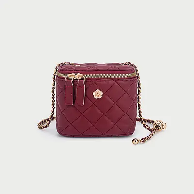 Women's Mini Bag Camellia Rhombus Pattern Chain Small Crossbody 2025 - 10