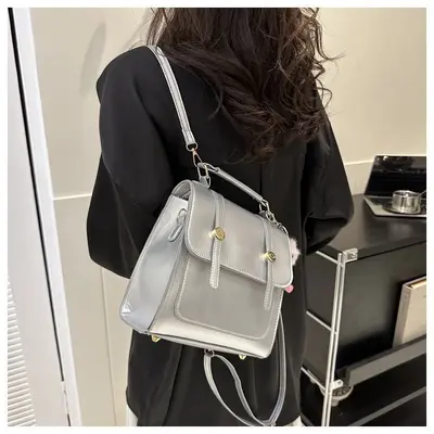British Retro Women's Backpack, Multifunctional for Students and Travel - 2