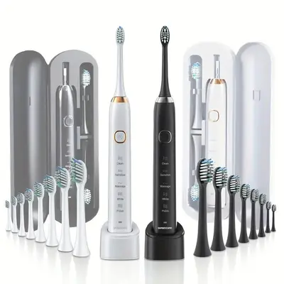 8 Brush Heads Rechargeable Electric Toothbrush, Magnetic Levitation, Adult - 6