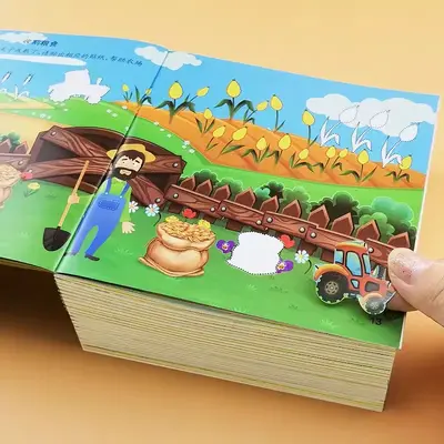 Kinder 3Q Aufkleber-Aktivitätsbuch Lernspielzeug 0-6 Jahre - 4