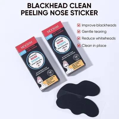 Bamboo Charcoal Blackhead Removing Nose Strips - 3