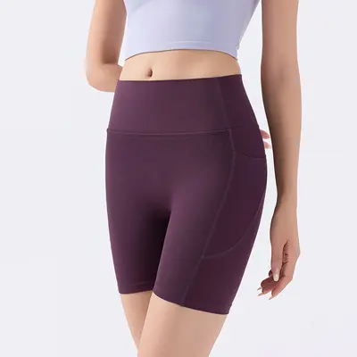 Yüksek bel yoga şortu, hızlı kuruyan - 11
