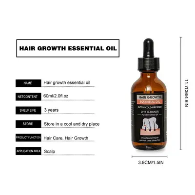 Ingwer-Haarwuchsöl mit Jojobaöl, 30 ml - 9