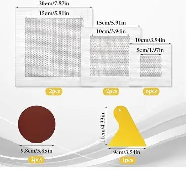 Metal Wall Patch Sticker Set, Freely Combinable Wall Patch Panels