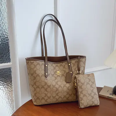 Large Capacity Women's Tote Bag, Single Shoulder Shopping Bag - 1