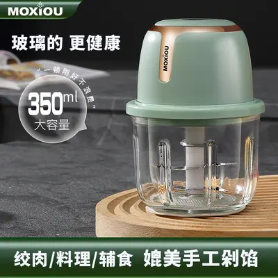 Electric garlic press and crusher with blender function for home use
