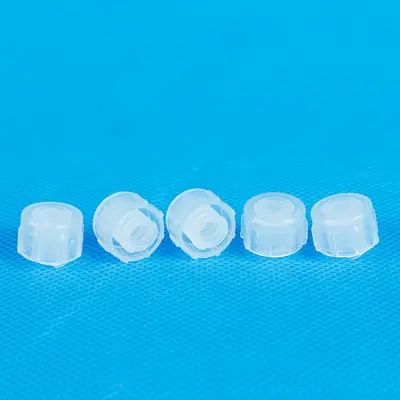 Dispensing Syringe Screw Cap, PP Plastic, Disposable, Straight Mouth