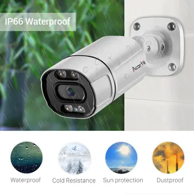Acarte 5mp Tam Renkli POE Kamera CCTV - 5 Milyon Tam Renkli Güvenlik Kamerası Seti