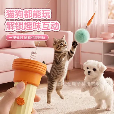 Electric Cat Ball Launcher with Automatic Ball Retrieval