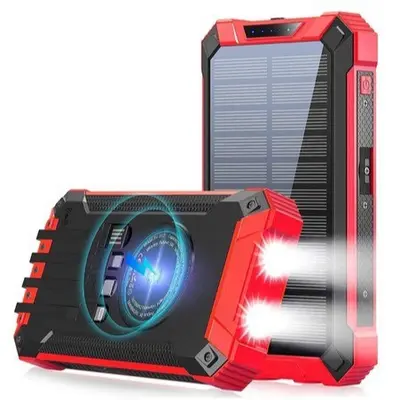 20000mAh Wireless Solar Power Bank, Outdoor - 7