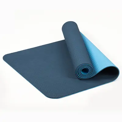 Einteiliges Tropfen-Versandleichte Fehler Yoga-Matte doppelseitig rutschfest verbreiterte und verdickte Yoga-Matte mit Logo Laser-Sportmatte - 6