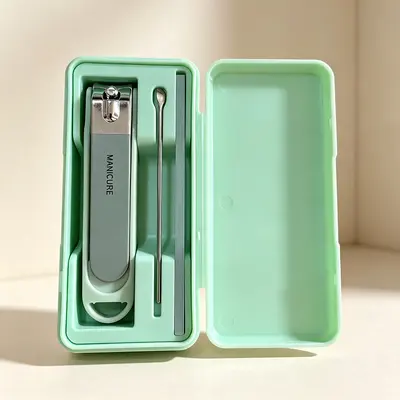 8-piece nail care and pedicure tool set with case