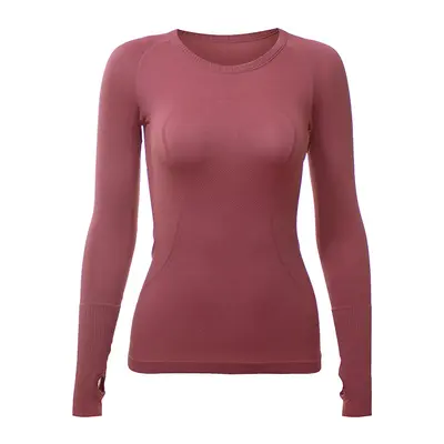 Seamless Tight Long Sleeve Women's Yoga Top, High Stretch, Quick-Dry - 11