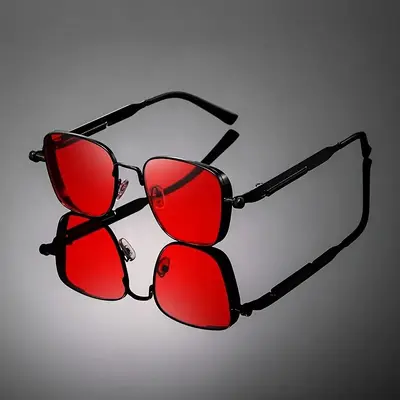 Retro Punk Heavy Metal Sunglasses, UV Protection for Driving - 12