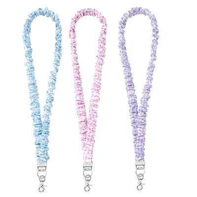 Thick Hair Tie Lanyard with ID Card Holder Strap