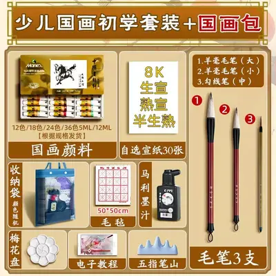 Marley Chinese painting pigment set - 9