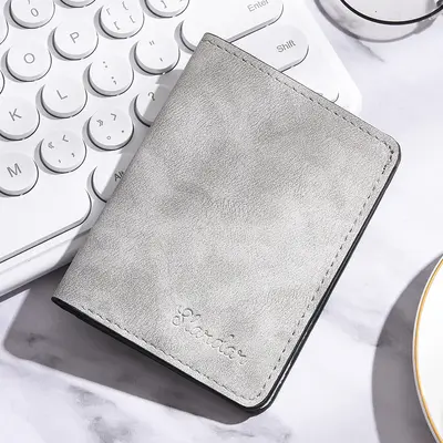 Ultra-Thin Mini Men's Wallet with Card Holder, Soft - 7