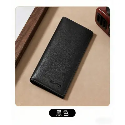 Men's Long Wallet Retro Look Soft Leather Multi-Card Slots - 8