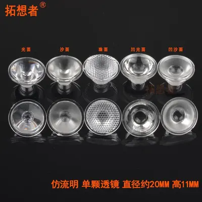 1W LED-Linse für Einzelchip mit 20° transparentem Reflektor für Hochleistungs-LEDs