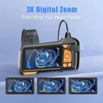 Endoskop Kamera 4.3 İnç HD Ekranlı Taşınabilir 5.5mm