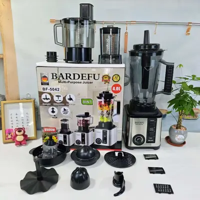 4L8 Commercial Blender, Stainless Steel, High-Power Pure Copper, Meat Grinder