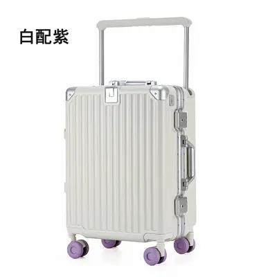 Alu-Trolley mit Rahmen, großes Fassungsvermögen, Universalrollen, Zahlenschloss - 9