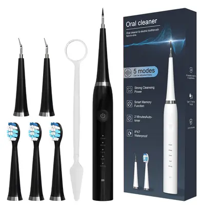 Ultraschall-Zahnreiniger, 2-in-1, elektrische Bürstenfunktion - 13