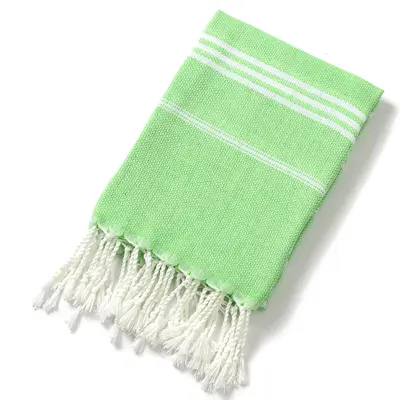 Best-selling cross-border polyester-cotton Turkish beach towel 90*180 with tassels yarn-dyed striped absorbent adult bath towel - 13