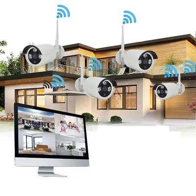 WLAN-Überwachungskamera, wasserdicht, Nachtsicht, Bullet-Typ mit Display - 7