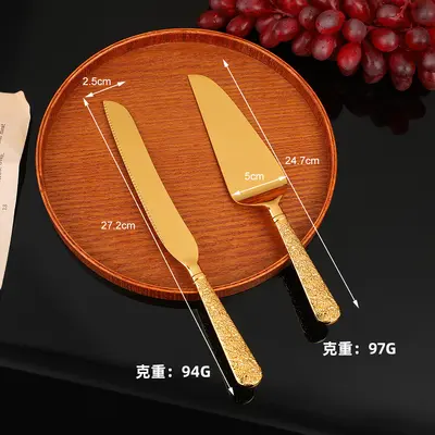 Vintage Bıçak ve Spatula Seti Çinko Alaşımı Batı Mutfağı