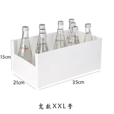 Japanese kitchen cabinet vertical opening storage box desktop cosmetic mask organizer multifunctional drawer telescopic partition box - 10