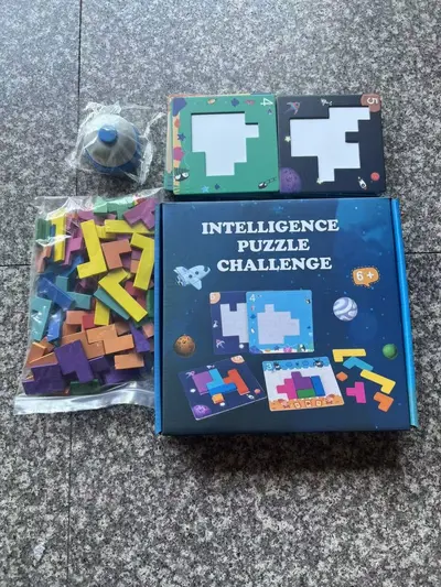 Yapı Blok Puzzle Çocuk Eğitici Masa Oyunu, Ebeveyn-Çocuk Etkileşimli Oyuncak - 11