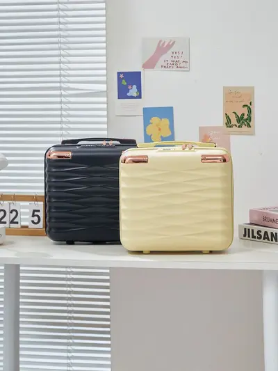 14 Inch Mini Carry-On Suitcase with Cosmetic Case and Combination Lock - 4