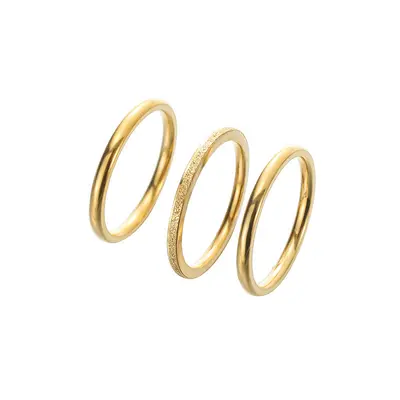Damening aus 18k Gold Titanstahl, poliert - 5