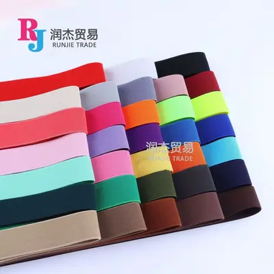 Elastik Bant, 4 cm, Düz Renk, 150 Renk Seçeneği - 3