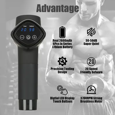 筋膜枪深圳厂家直供按摩枪肌肉放松器按摩器销 Massage Gun - 3