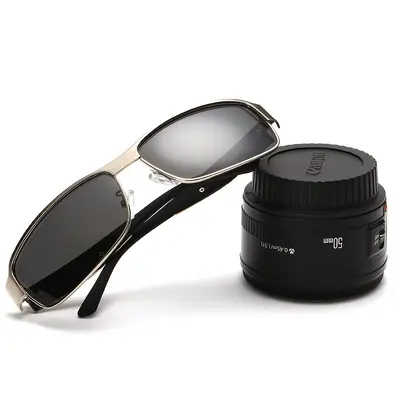 Jifeng Polarized Men's Sunglasses, Inner Coated, Driving Glasses - 4