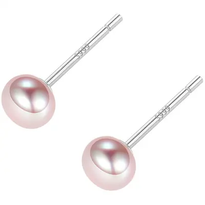 S999 Silber-Süßwasser-Perlen-Ohrstecker, Ohrlochpflege - 6